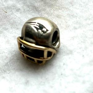 Pandora Patriots NFL Helmet Rare Authentic Pandora bracelet‘necklace pendant.